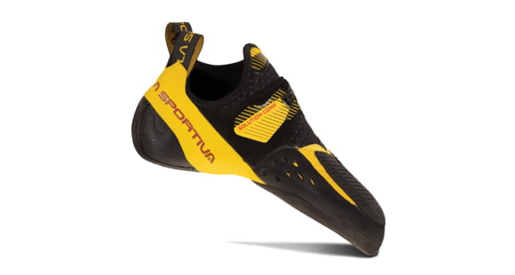 La Sportiva Solution Comp Climbing Shoes - Men's, Black/Yellow, 35, Medium, 20Z-999100-35