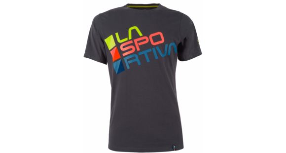 La Sportiva Square T-Shirt - Men's, Carbon/Sulphur-Medium