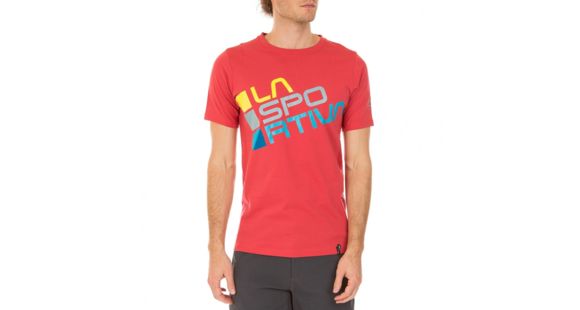 La Sportiva Square T-Shirt - Men's, Cardinal Red, Small, H49-307307-S