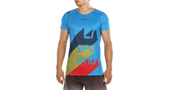 La Sportiva Stream T-Shirt - Mens, Neptune/Opal, Extra Large, P10-619618-XL