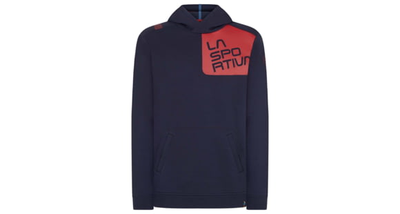 La Sportiva Stride Hoody - Men's, Navyblue/Chili, Small, P04-603309-S