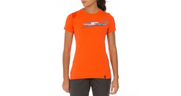 La Sportiva Stripe 2.0 T-Shirt - Women's, Lily Orange, Medium, I50-203203-M