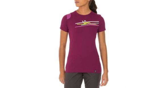 La Sportiva Stripe 2.0 T-Shirt - Women's, Plum, Small, I50-501501-S