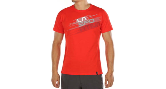 La Sportiva Stripe Evo T-Shirt - Mens, Poppy, Large, H25-311311-L