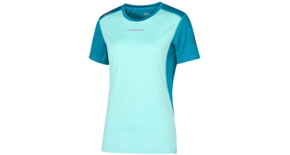 La Sportiva Sunfire T-Shirt - Women's, Turquoise/Crystal, Small, M30-616635-S