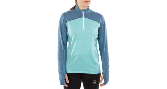 La Sportiva Swift Long Sleeve - Women's, Aquarelle/Atlantic, Medium, Q19-631630-M