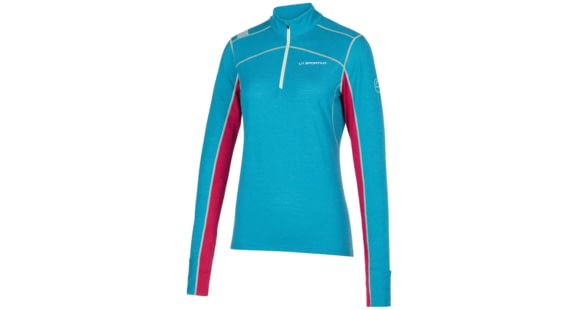La Sportiva Swift Long Sleeve - Women's, Crystal/Cerise, Large, Q19-635409-L