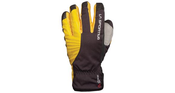 La Sportiva Tech Gloves - Men's, Black/Yellow-X-Large