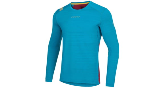 La Sportiva Tour Long Sleeve - Men's, Crystal/Sangria, Medium, L64-635320-M
