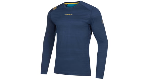 La Sportiva Tour Long Sleeve - Men's, Night Blue/Crystal, Extra Large, L64-629635-XL