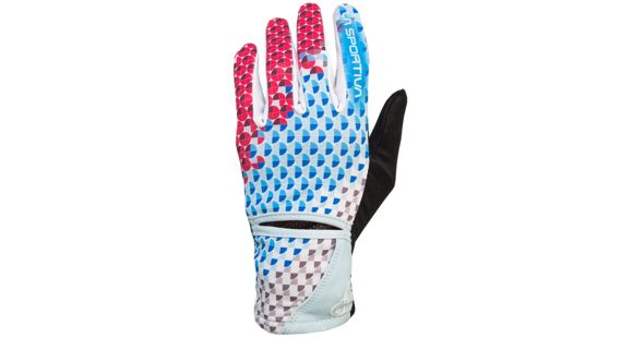 La Sportiva Trail Gloves - Women's-Malibu Blue/White-Small