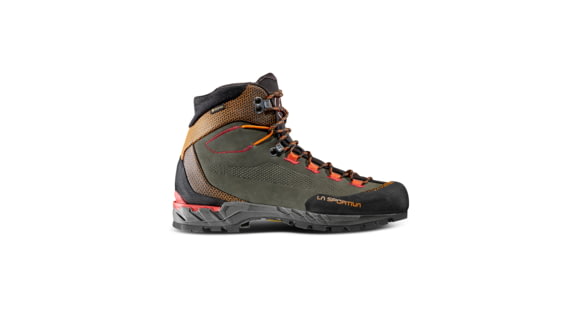 La Sportiva Trango Tech Leather GTX Mountaineering Shoes - Men's, Carbon/Hawaiian Sun, 45, 21S-900208-45