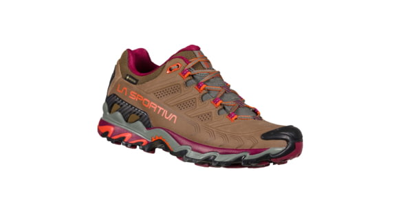 La Sportiva Ultra Raptor II Leather GTX Hiking Shoes - Women's, Taupe/Red Plum, 36, 34H-801502-36