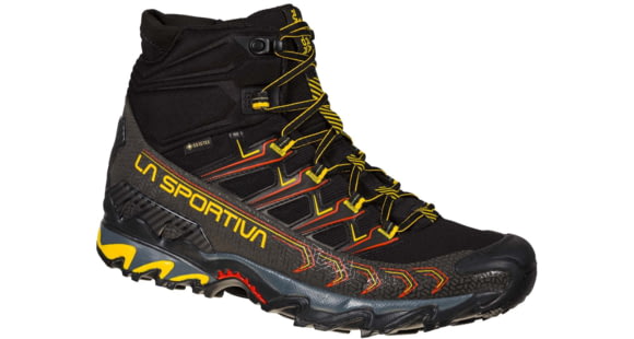 La Sportiva Ultra Raptor II Mid GTX Hiking Shoes - Men's, Black/Yellow, 42, 34B-999100-42