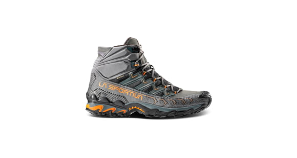 La Sportiva Ultra Raptor II Mid GTX Hiking Shoes - Men's, Carbon/Hawaiian Sun, 46, 34B-900208-46
