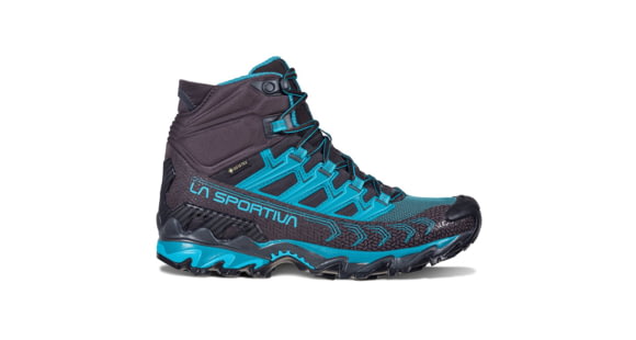 La Sportiva Ultra Raptor II Mid GTX Hiking Shoes - Women's, Carbon/Topaz, 37, Wide, 34E-900624W-37