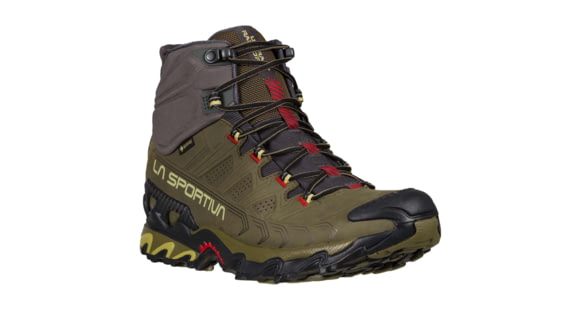 La Sportiva Ultra Raptor II Mid Leather GTX Hiking Shoes - Men's, Ivy/Tango Red, 42, 34J-810317-42