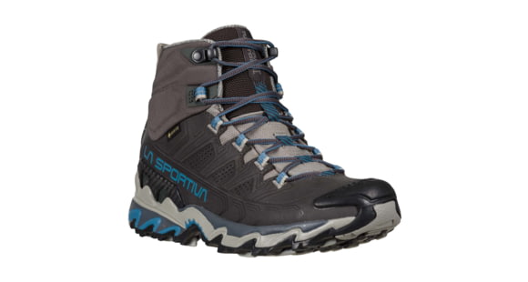 La Sportiva Ultra Raptor II Mid Leather GTX Hiking Shoes - Women's, Carbon/Atlantic W, 37.5, 34M-900630W-37.5