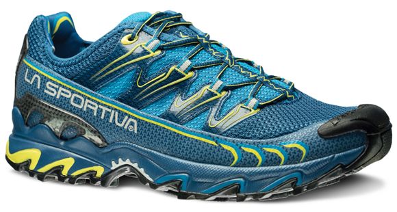 La Sportiva Ultra Raptor Trail Running Shoe - Men's-Blue/Sulphur-41.5