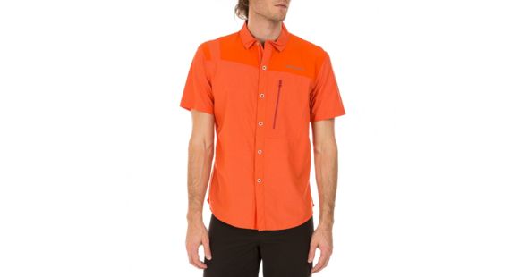 La Sportiva Vector Short Sleeve Shirt - Men's, Cardinal Red/Tangerine, Small, J80-307202-S