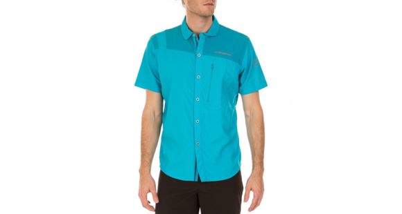 La Sportiva Vector Short Sleeve Shirt - Men's, Lake/Tropic Blue, Medium, J80-607614-M