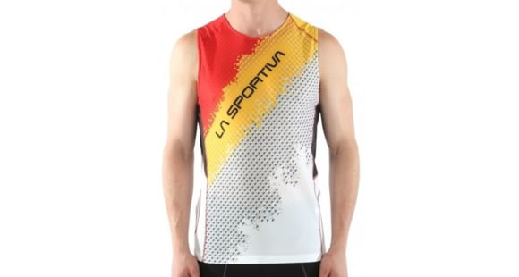 La Sportiva Velocity Tank - Men's, Black/Yellow, Medium, J43-999100-M
