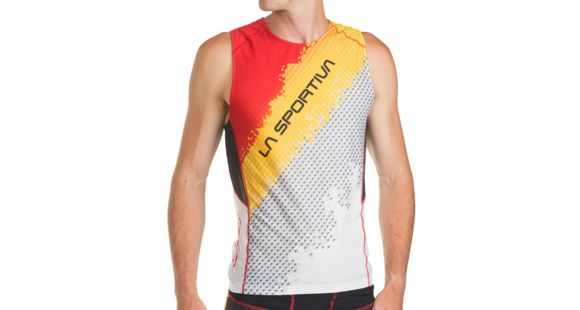 La Sportiva Velocity Tank - Men's, Black/Yellow-Medium
