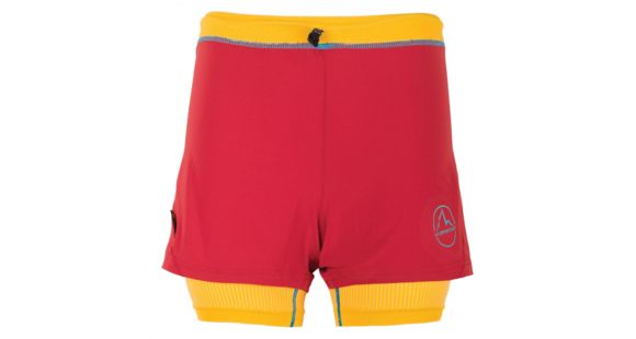La Sportiva Vibe Short - Women's, Berry/Yellow, Extra Large, K47-303100-XL