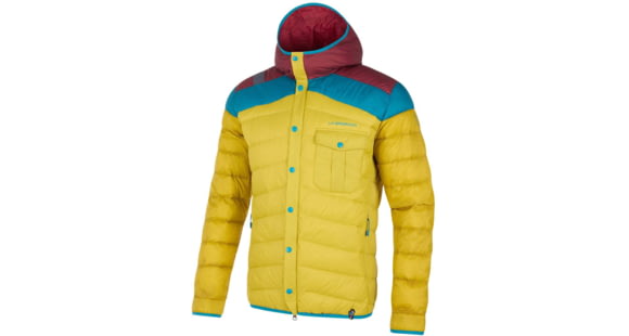 La Sportiva Wild Down Jacket - Men's, Moss/Sangria, Large, N91-723320-L