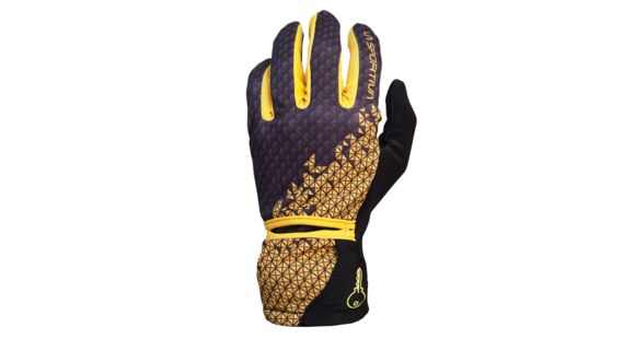 La Sportiva Trail Gloves - Men's, Black/Yellow-Large