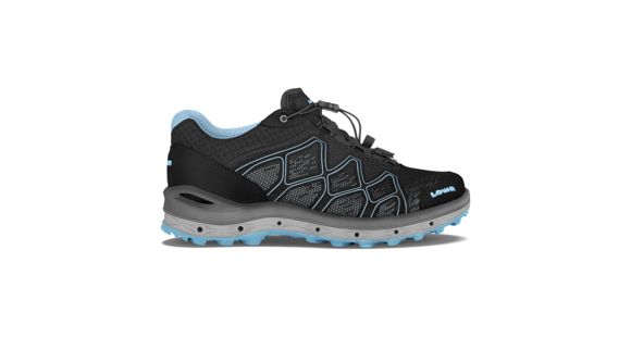 Lowa Aerox GTX Lo Surround Hiking Boots - Womens, Black/Ice Blue, 11, Medium, 3206259972-11