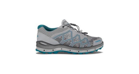 Lowa Aerox GTX Lo Surround Hiking Shoes - Women's, Light Gray/Petrol, Medium, 11, 3206259374-LGYPET-MD-11