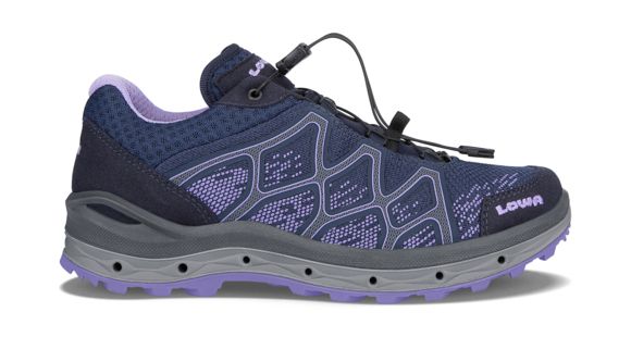 Lowa Aerox GTX Lo Surround Hiking Shoes - Women's, Navy/Lilac, 10, Medium, 3206256945-NAVLIL-M100