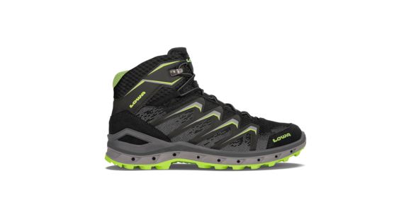 Lowa Aerox GTX Mid Surround Hiking Boots - Men's, Black/Lime, Medium, 7.5, 3106229903-BLKLIM-MD-7.5