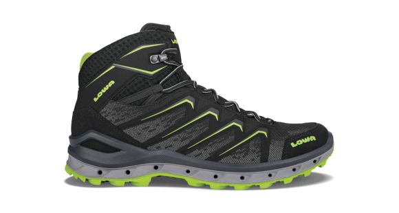 Lowa Aerox GTX Mid Surround Hiking Shoe - Men's, Black/Lime, 12, Medium, 3106079903-BLKLIM-M120