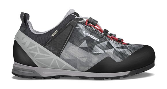 Lowa Approach Pro GTX Lo Approach Shoes - Men's, Black/Gray, 9, Medium, 2100789930-BLKGRY-M090