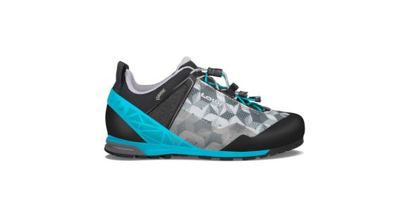 Lowa Approach Pro GTX Lo Mountaineering Boots - Women's, Graphite/Turquoise, Medium, 5.5, 2200789794-GRPTUR-MD-5.5