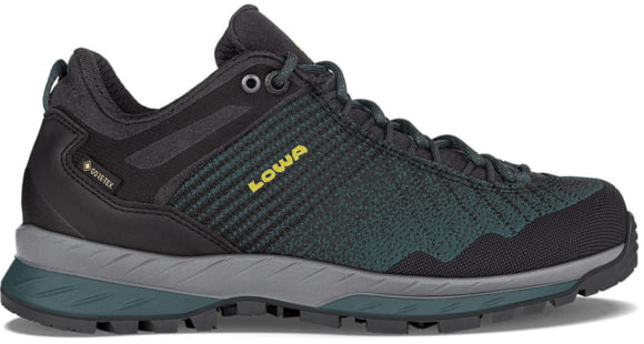 Lowa Carezza GTX Low Shoes - Women's, Anthracite/Petrol, 10, 2200659776-ANTPET-M-10