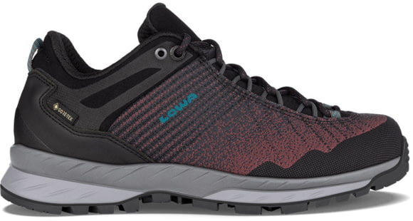 Lowa Carezza GTX Low Shoes - Women's, Black/Brown Rose, 6, 2200659931-BKBNRO-M-6