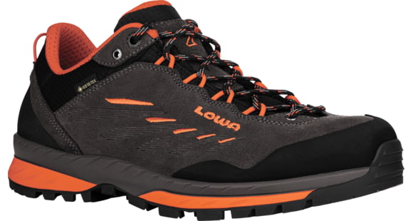 Lowa Delago GTX Lo Hiking Boots - Men's, Anthracite/Flame, Size 11.5, 2100977935-Anth/Flame-11.5