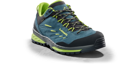 Lowa Delago GTX Lo Hiking Boots - Men's, Petrol/Lime, Size 11.5, 2100977402-Ptr/Lime-11.5
