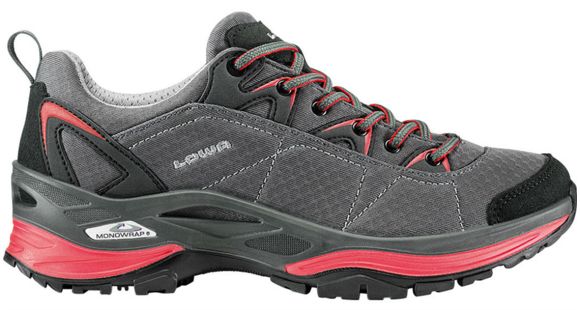 Lowa Ferrox GTX Lo Hking Shoe - Women's, Anthracite/Red-Medium-8 US