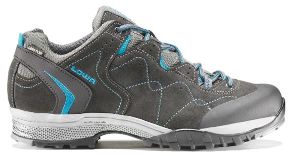 Lowa Focus GTX Lo Shoe - Women's-9 US-Anthracite/Turquoise