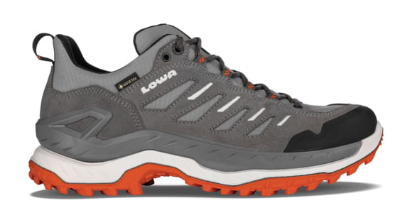 Lowa Innovo GTX Lo Hiking Shoes- Men's, Grey/Flame, 8, 197827043379