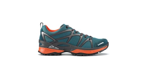Lowa Innox GTX Lo Hiking Shoe, Medium - Men's, Petrol/Orange, 8.5, 3106017420-M085