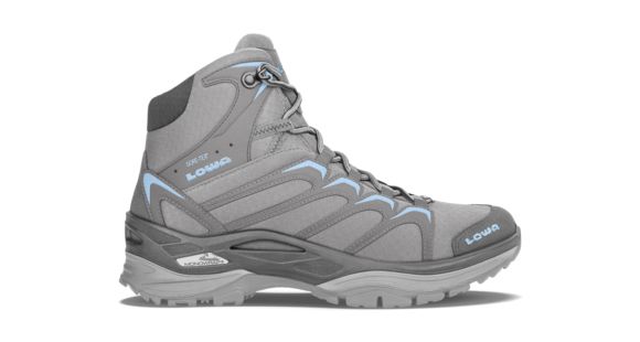 Lowa Innox GTX Mid Hiking Boot - Women's, Grey/Light Blue, 8, Medium, 3206079070-GRYLBU-M080