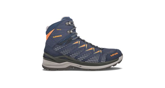 Lowa Innox Pro GTX Mid Hiking Shoes - Men's, 9 US, Medium, Navy/Flame, 3107036957-NAVFLM-Medium-9