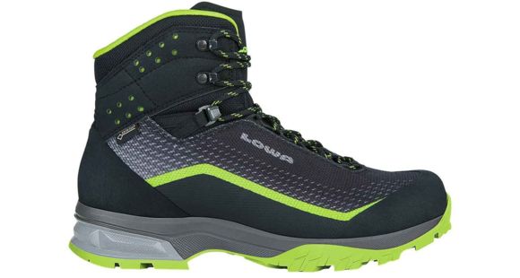Lowa Irox GTX Mid Backpacking Boot - Men's, Black/Lime, 10.5, Medium, 2107469903-BLKLIM-M105