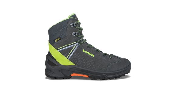 Lowa Ledro GTX Mid Footwear Boots - Unisex, Anthracite/Lime, Medium, 3.5, 3401089702-AM-MD-M350