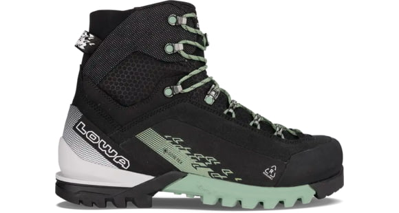 Lowa Cervino GTX Mid Mountaineering Boots - Women's, Black/Smoke Green, 10 US, 2210309959-Medium-10